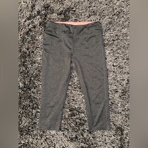 Gray Juniors Capri Leggings